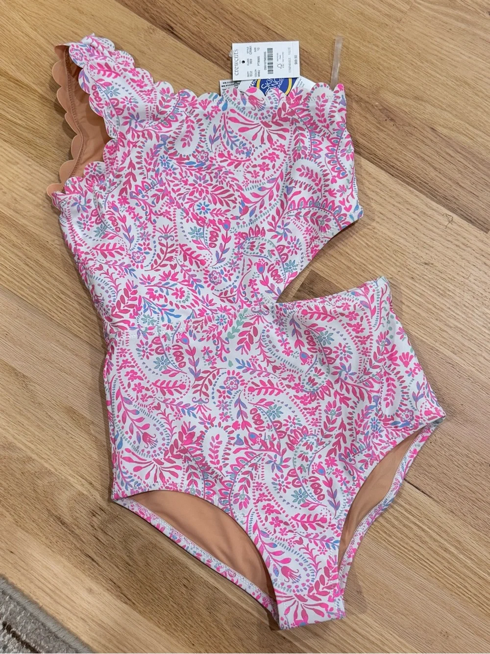 Crewcuts | Girls' l scalloped one-piece swimsuit / Size 10